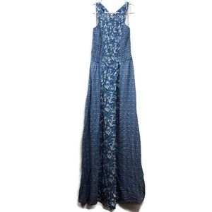 Japna Size M Blue Paisley Maxi Dress